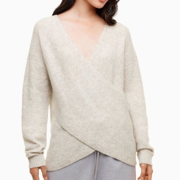 The Group Babaton Yak Wool Sweater XS Heather Grey - Picture 1 of 5